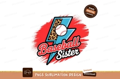 Baseball lightning bolt leopard print image Product Image 1