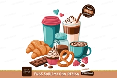 Sweet treats and coffee drinks sweets croissant Product Image 1