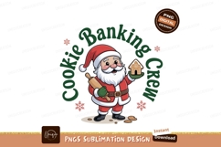 Santa Baking Gingerbread House christmas Product Image 1