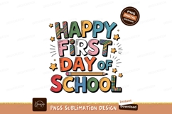Happy First Day Of School Text image Product Image 1
