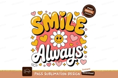 Yellow smile flower hearts pink Product Image 1