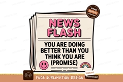 News flash encouragement message positivity Product Image 1