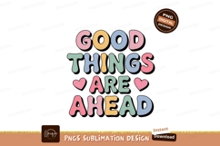 Good Things Are Ahead Pastel Letters image Product Image 1