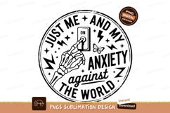 Skeleton hand toggling switch anxiety butterfly image Product Image 1