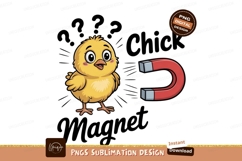 Yellow chick near red magnet bird baby Product Image 1