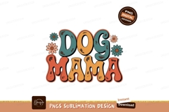 Dog mama retro floral design flowers Product Image 1