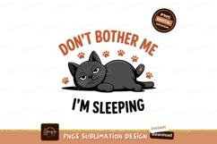 Grumpy black cat paws orange Product Image 1