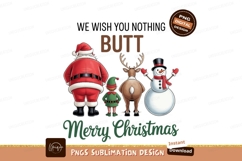 Santa elf reindeer snowman holiday greeting christmas Product Image 1
