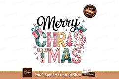 Merry Christmas festive lettering holiday greeting Product Image 1