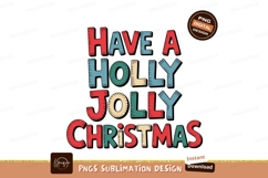 Festive holiday text with colorful letters christmas Product Image 1