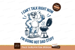 Funny Bbq Bear Grill Dad Design Product Image 1