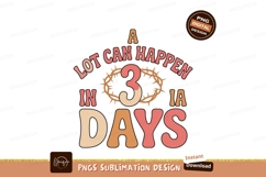 Three Days Easter Sublimation Png Graphic Product Image 1