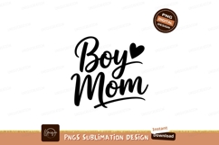 Boy Mom Design Sublimation Png Graphic Product Image 1