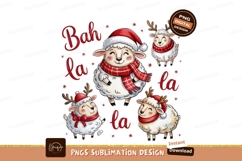 Festive Christmas Sheep With Reindeer Antlers Product Image 1