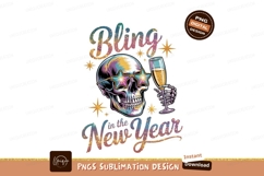 Bling In The New Year Skull Product Image 1