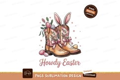 Cowboy Boots With Easter Eggs Illustration Product Image 1