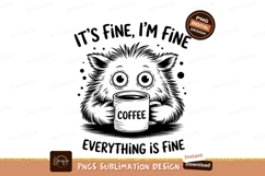 Coffee Monster Its Fine Graphic Vector Product Image 1
