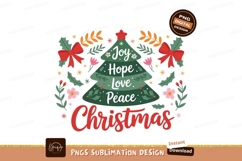 Christmas Tree Joy Hope Love Peace Product Image 1
