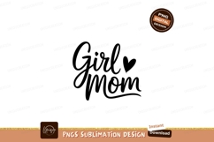 Girl Mom Lettering Mothers Day Graphic Product Image 1