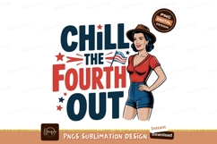 Fourth Of July Woman Sublimation Png Product Image 1