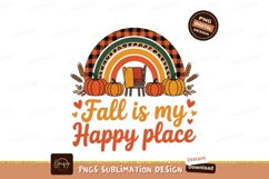 Autumn rainbow pumpkins chair plaid image Product Image 1