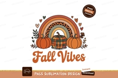 Autumn pumpkins rainbow hearts fall Product Image 1