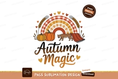 Leopard pumpkins rainbow hearts autumn Product Image 1