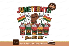 Juneteenth celebration drinks and flags freedom emancipation Product Image 1