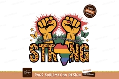 Fists raised rainbow Africa strong chain Product Image 1