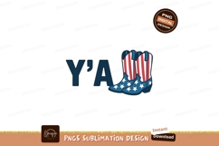 Patriotic cowboy boots text stars stripes Product Image 1