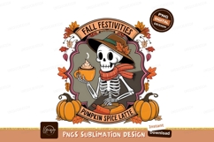 Skeleton Fall Festivities Pumpkin Spice Latte Product Image 1