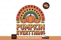 Boho Rainbow Pumpkins Wheat Stalks autumn fall Product Image 1