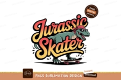 Dinosaur skateboarding cool retro style bandana Product Image 1