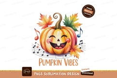 Happy pumpkin singing autumn leaves fall music Product Image 1