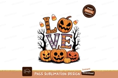 Halloween love pumpkins ghosts candy corn image Product Image 1