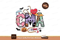Medical Halloween themed C M A letters stethoscope Product Image 1