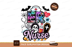 E R Nurse Halloween Theme medical ghost Product Image 1