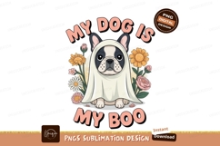 French bulldog ghost flowers costume Product Image 1