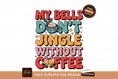 Festive coffee cup bells holiday christmas Product Image 1