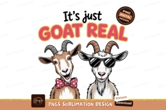 Funny goats wearing bow tie and sunglasses animal cute Product Image 1