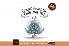 Christmas Pregnancy Announcement Tree Sublimation Png Product Image 1