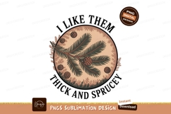 Thick Spruce Tree Design Sublimation Png Product Image 1