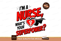 Nurse heart superpower black Product Image 1