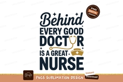 Behind every good doctor is a great nurse stethoscope Product Image 1