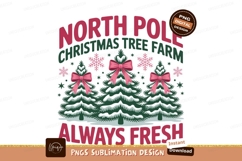 Christmas trees farm festive bows image Product Image 1
