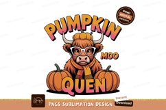 Highland cow pumpkin queen image Product Image 1