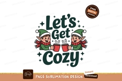 Elves holding mugs festive greeting cozy Product Image 1