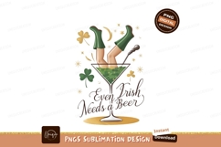 Funny St Patricks Day Drink Illustration Product Image 1