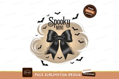 Black Spooky Mini Halloween Ribbon Design Product Image 1