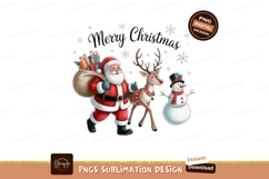 Santa reindeer snowman festive celebration christmas Product Image 1